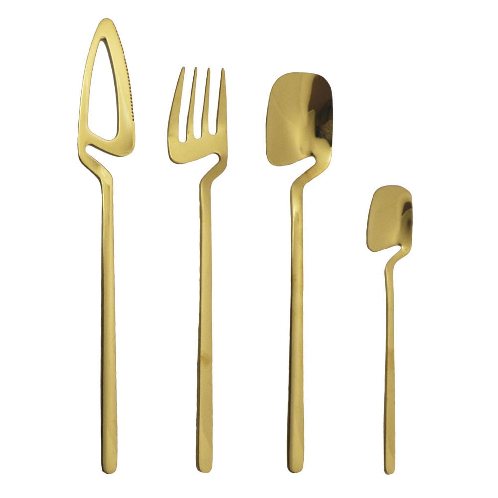 4Pcs  Flatware Ʈ ֹ  Ǭ ũ  ı Ʈ  ı Į  ̽ũ Ʈ  Ŀ 